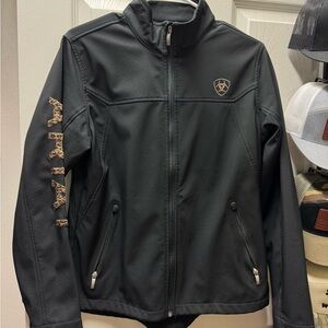 Black Softshell Jacket with Logo